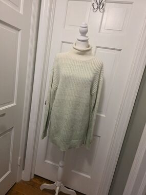Haven Well Within Ombre Turtleneck Knit Sweater Cozy Oversized Pullover Ret $109